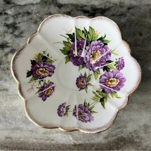 Vintage Bone China Saucer signed England